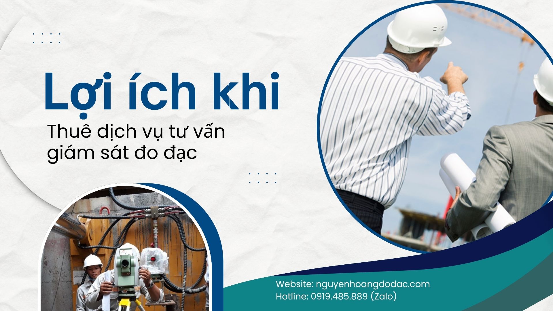 Dịch vụ tư vấn giám sát đo đạc chất lượng & giá cả hợp lý